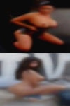 Jumping swinging breast display
