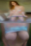 Naked woman putting Manhattan